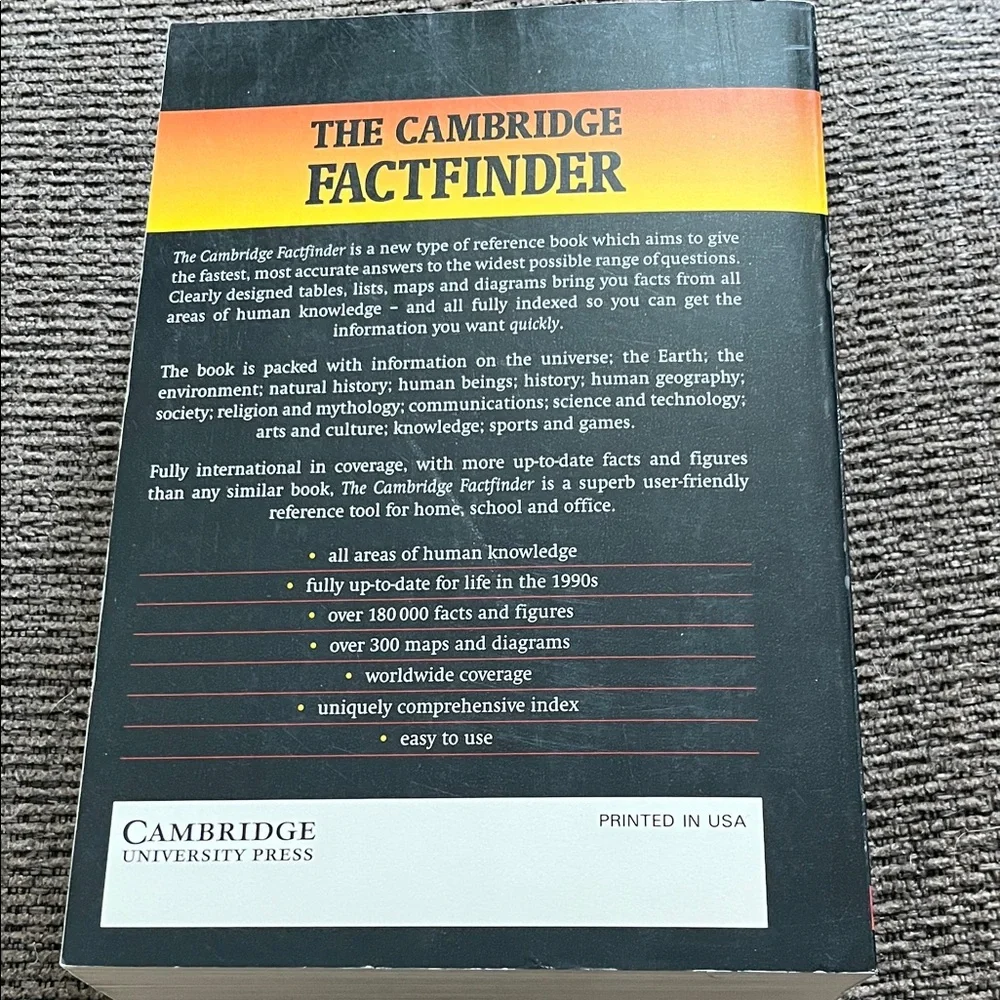 Factfinder - Cambridge 839 pages